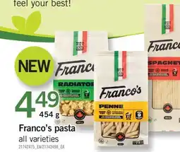 Fortinos FRANCO'S PASTA offer