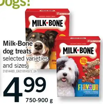 Fortinos MILK-BONE DOG TREATS offer