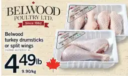 Fortinos BELWOOD TURKEY DRUMSTICKS OR SPLIT WINGS offer