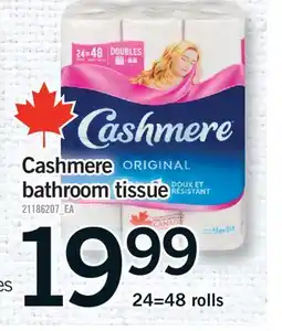Fortinos CASHMERE BATHROOM TISSUE, 24=48 rolls offer