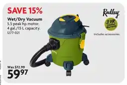 Home Hardware Radley Wet/Dry Vacuum offer