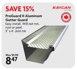 Home Hardware ProGuard II Aluminum Gutter Guard offer