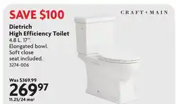 Home Hardware High Efficiency Toilet offer