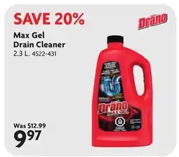 Home Hardware Drano Max Gel Drain Cleaner offer