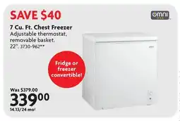 Home Hardware 7 Cu. Ft. Chest Freezer offer