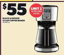 Loblaws BLACK & DECKER 12 CUP COFFEE MAKER offer