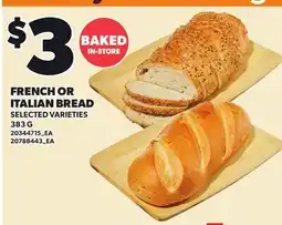 Loblaws FRENCH OR ITALIAN BREAD offer