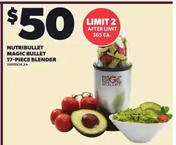 Loblaws NUTRIBULLET MAGIC BULLET 17-PIECE BLENDER offer