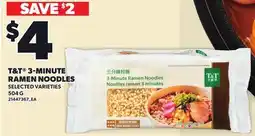 Loblaws T&T 3-MINUTE RAMEN NOODLES offer