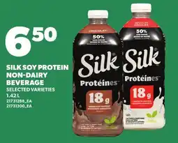 Loblaws SILK SOY PROTEIN NON-DAIRY BEVERAGE offer