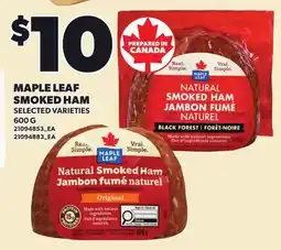 Loblaws MAPLE LEAF SMOKED HAM offer