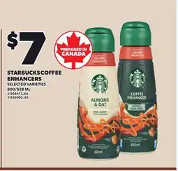 Loblaws STARBUCKS COFFEE ENHANCERS, 800/828 ML offer