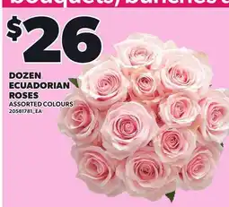 Loblaws DOZEN ECUADORIAN ROSES offer