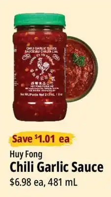 Farm Boy Huy Fong Chili Garlic Sauce offer
