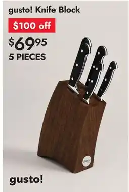 Linen Chest gusto! Knife Block offer