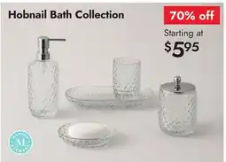 Linen Chest Hobnail Bath Collection offer