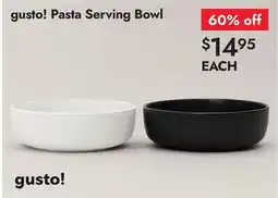 Linen Chest gusto! Pasta Serving Bowl offer