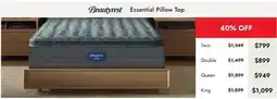 Linen Chest Beautyrest Essential Pillow Top offer