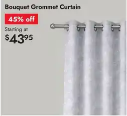 Linen Chest Bouquet Grommet Curtain offer