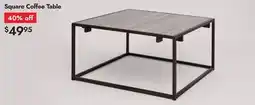 Linen Chest Square Coffee Table offer