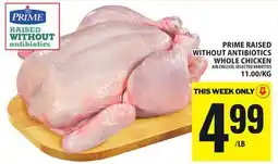 Food Basics PRIME RAISED WITHOUT ANTIBIOTICS WHOLE CHICKEN offer