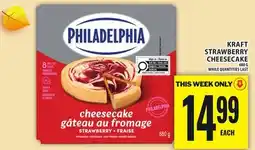 Food Basics KRAFT STRAWBERRY CHEESECAKE offer
