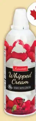 Food Basics IRRESISTIBLES WHIPPED CREAM offer