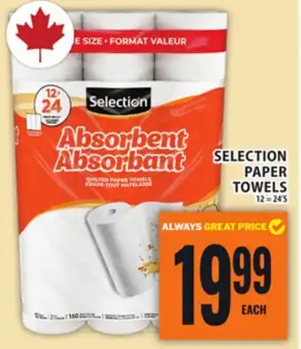 Food Basics SELECTION PAPER TOWELS offer