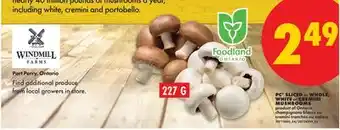 No Frills PC SLICED or WHOLE, WHITE or CREMINI MUSHROOMS offer