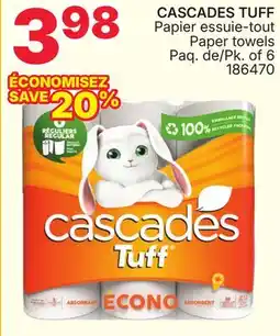 Rossy CASCADES TUFF Paper towels offer