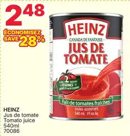 Rossy HEINZ Tomato juice offer