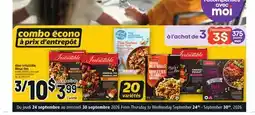 Metro COMBO ÉCONO À PRIX D'ENTREPÔT | IRRÉSISTIBLE FROZEN DINNER offer