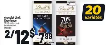 Metro CHOCOLAT LINDT EXCELLENCE | EXCELLENCE LINDT CHOCOLATE offer