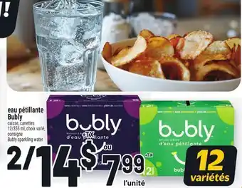 Metro EAU PÉTILLANTE BUBLY | BUBLY SPARKLING WATER offer