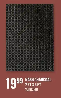 Canac Nash Charcoal Indoor Mat 2ft x 3ft offer