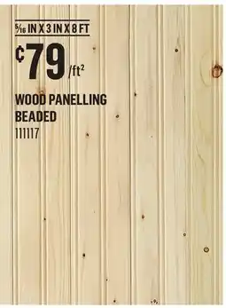 Canac Wood Panelling offer