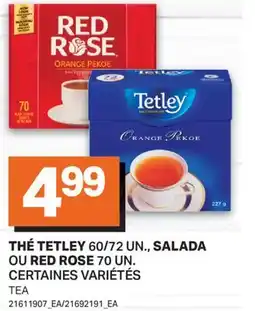 L'Intermarché THÉ, 60/72 UN., SALADA OU RED ROSE 70 UN. | TEA offer