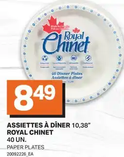 L'Intermarché ASSIETTES À DÎNER 10,38, 40 UN. | PAPER PLATES offer