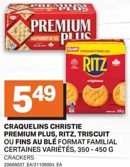 L'Intermarché CRAQUELINS PREMIUM PLUS, OU FINS AU BLÉ FORMAT FAMILIAL, 350 - 450 G | CRACKERS offer