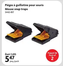 Home Hardware Mouse snap traps offer