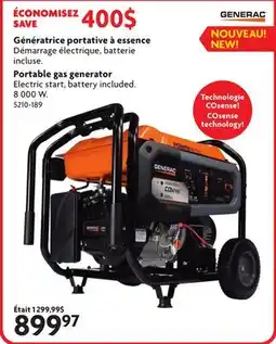 Home Hardware Portable gas generator offer