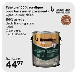 Home Hardware 100% acrylic deck & siding stain offer