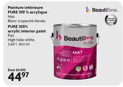 Home Hardware PURE 100% acrylic interior paint offer