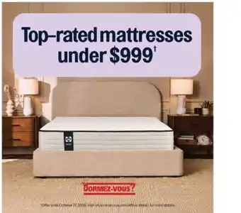 Dormez Vous Top-rated mattresses under $999† offer