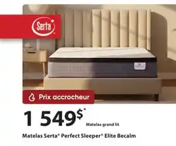 Dormez Vous Matelas Serta Perfect Sleeper Elite Becalm offer