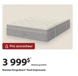 Dormez Vous Matelas Kingsdown Duet Impresario offer
