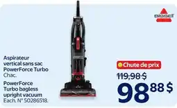 Walmart Bissell PowerForce Turbo bagless upright vacuum offer