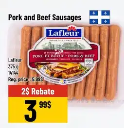Mayrand Pork and Beef Sausages offer