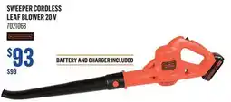 Canac SWEEPER CORDLESS LEAF BLOWER 20 V offer