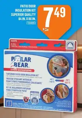Canac Patio Door Insulation Kit offer